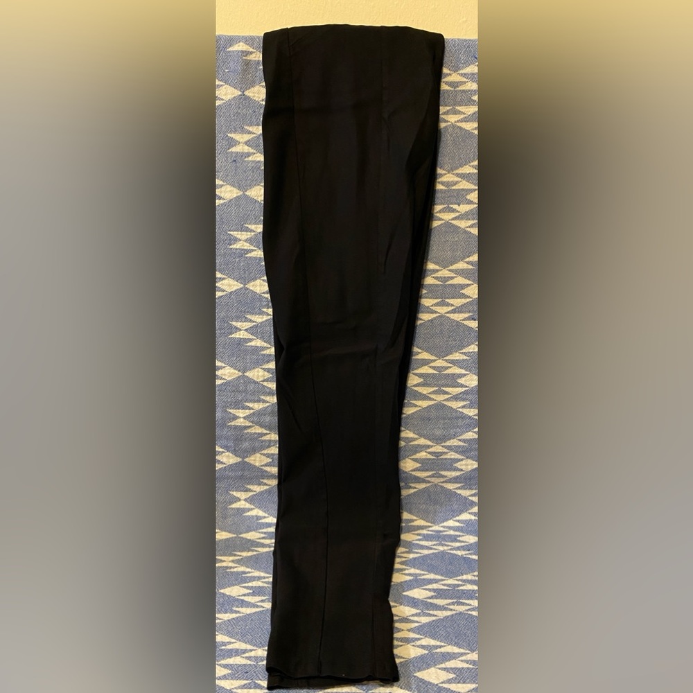 Women Simply Vera VeraWang Black Skinny Pull On Stretch Pants